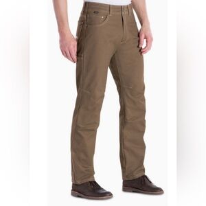 Kuhl Rydr Men's Pants Tan Brown Stretch Twill Size 36x32